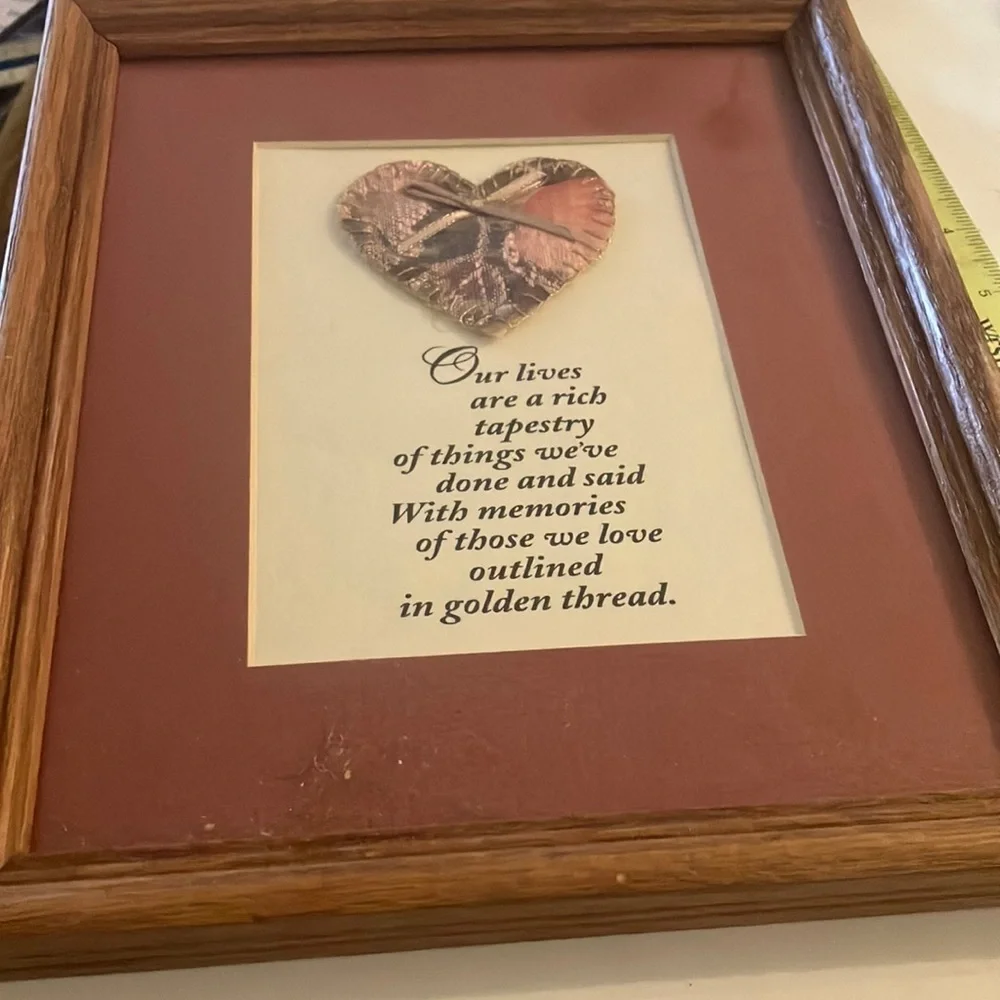 Heartfelt Wooden Framed Wall Art